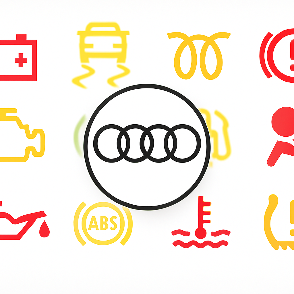 Kontrolky v autě Audi – přehled svítících kontrolek na palubní desce