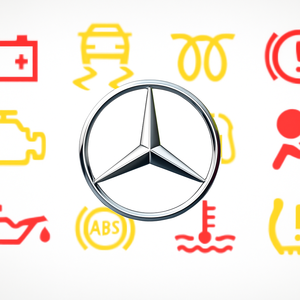 Kontrolky v autě Mercedes – přehled symbolů na palubní desce