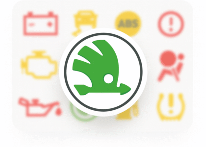 kontrolky v autě škoda